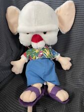 Vintage 1997 Brain Plush From WB Looney Toons, Pinky & The Brain picture