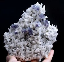 323g Natural Purple Fluorite & Crystal Symbiotic Minera Samples/ Yaogangxian picture