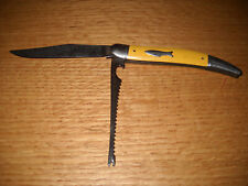 Vintage Imperial Yellow Fish Knife and Scaler - 2 Blade picture
