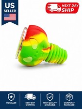 Universal 14mm 18mm  Hybrid Silicone Glass Bowl -Reactive GLOW In DARK picture