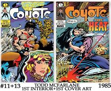 COYOTE #11+13 (1985)- 1ST PUBLISHED ARTWORK + COVER TODD MCFARLANE- MARVEL EPIC picture