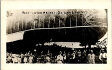 WW1 Observation Balloon Soissons Sector, National Woolen Mills Ad RPPC 1919 VV1 picture