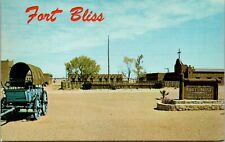 Vintage Postcard Replica of Fort Bliss El Paso Texas TX picture