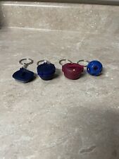 Tupperware Miniature Keychain Set Of 4 Keychains picture