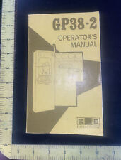 Vintage 1979 GP38-2 Locomotive Operators Manual Train Manual picture