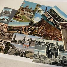 1956 Lot Of 11 European Postcards Various Cities ￼ picture