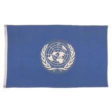 Vintage Cotton Flag United Nations Old Cloth Sewn International World Peace USA picture