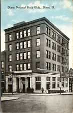 Antique Postcard Dixon National Bank Building Dixon Illinois  picture
