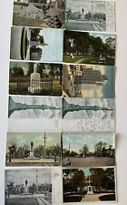 Elizabeth ,NJ Memorials, 12 Old Postcards,  Rare Captain Jones 1 Cent, Stamp picture