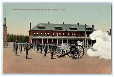 c1910's The Morning Salute At The Presidio Of San Francisco California Postcard picture