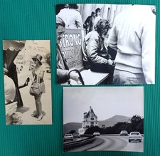 3 Vintage Original 1970's Street Urban Scene Man Woman Photos picture