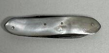 Vintage New York Knife Co Walden Mother Of Pearl Two-Blade Filer Pocket Knife picture