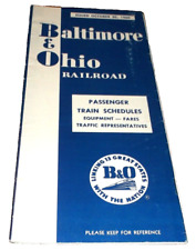 OCTOBER 1960 B&O BALTIMORE & OHIO SYSTEM PUBLIC TIMETABLES  picture