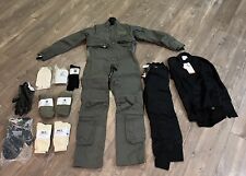 ANTI EXPOSURE SUIT/ COVERALLS. CWU-86/P Med Reg. NEW ENTIRE KIT picture