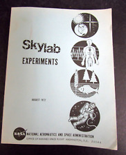 Vtg Skylab Experiments August 1972 NASA Science & Technology Research Book picture