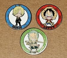 Loungefly One Piece Circle Character Blind Box Enamel Pins - Sanji Luffy & Zoro picture