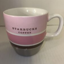 Starbucks Coffee Mug 2007 Pink Stainless Steel Ceramic 10 ounces Good Condition picture