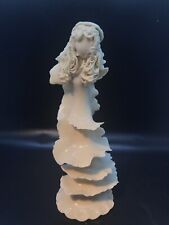 Art Studio Ceramic White Brutalist Angel With Spaghetti Hair* picture