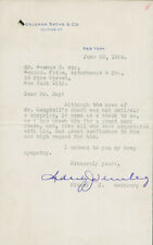 Sidney J. Weinberg SIGNED AUTOGRAPHED Letter Goldman Sachs 1934 Mr. Wall Street picture