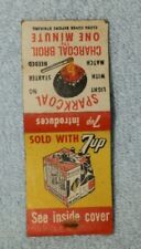 Vintage Matchbook Cover 7UP & Sparkcoal Charcoal picture