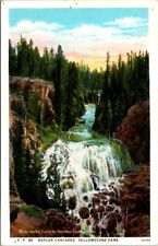 Vintage Postcard Kepler Cascades Yellowstone National Park Wyoming WY      10255 picture