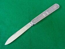 c. 1940's-50's ISRAEL CHALLAH SABBATH Folding Knife STERLING SILVER NICE  picture