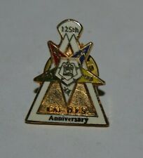 Nice Order of the Eastern Star CAL OES 125th Anniversary California Lapel Pin CA picture