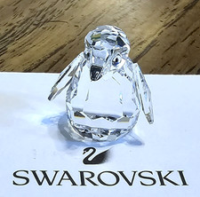 🐧Swarovski Crystal MINI (1 In.) Baby Penguin Figurine, w/ Iridescent Eyes, Logo picture