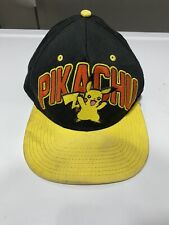 Vintage 2000s Pokemon SnapBack Hat Pikachu Embroidered Official Nintendo Product picture