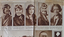 1931 BOSTON HERALD ROTOGRAVURE SECTION PIONEER WOMEN AVIATORS PHOTOGRAPHS Z5461 picture