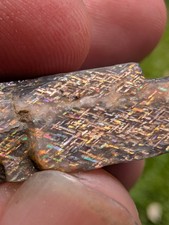 Rainbow Lattice Sunstone 101ct crystal matrix specimen rare gemstone picture