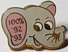 VFW 1992-1993 100% Attendance Elephant Lapel Pin picture