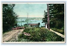 1951 A View On The Road To West Boothbay Maine ME Posted Vintage Postcard picture