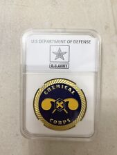 US ARMY Military NBC CHEMICAL CORPS USA  Coin picture