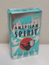 Vintage Natural American Spirit Blue Flip Top Cigarette Tin - Great Condition  picture