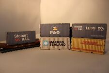 00 gauge Model Railway Containers Ship Yard Scene Stobart Rail P&O DHL picture