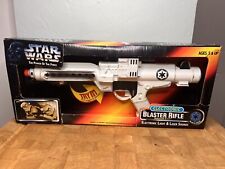 Star Wars Electronic Blaster Rifle BlasTech E-11 Power of The Force White TY NIB picture