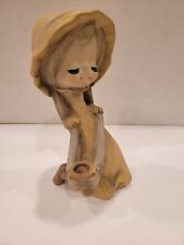 Vintage Poppet Trixie UCTCI Figurine Japan 1960s Retro Big Eyes Hat Tall MCM picture