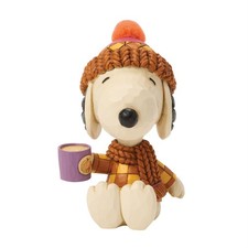 Jim Shore Peanuts SNOOPY COZY FOR FALL WITH MUG-TASTE OF FALL 6018513 BRAND NEW picture