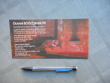 Olivier Boiscommun Cardboard Invitation For EXPOSURE OF 2005 Mint picture