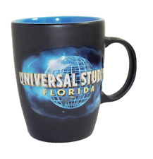 UNIVERSAL STUDIOS FLORIDA 16OZ BLACK w FRONT LOGO COFFEE MUG New picture