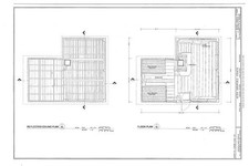 Aldo Leopold Shack Levee Road Floor Plan Reflected Ceiling Plan 1900s picture