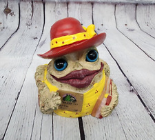 Toad Hollow Frog 2008 Shopping Lady in Red Hat Homestyles Garden Figurine picture