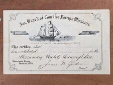 1856 Missionary Packet Morning Star Contribution - Foreign Missions picture