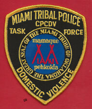 GREAT SEAL OF THE MIAMI TRIBE OF OKLAHOMA   DOMESTIC VIOLENCE PATCH   picture
