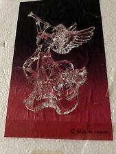 Angel Tree Topper Trumpet Clear Acrylic 9½