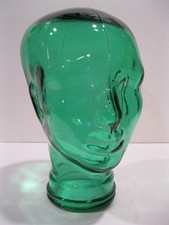 Glass Head SEA GREEN, Life Size Mannequin Head for Decor, Display Hats Wigs, etc picture