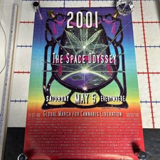 Marijuana Rally Poster  “Global March for Cannabis Liberation….EVERYWHERE 2001” picture