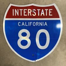California interstate highway 80 route marker road sign 24x24 2000s S546 picture