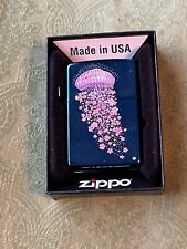 Emek Blue Jellyfish Zippo Lighter 053/100 in the world Never Used in Box picture